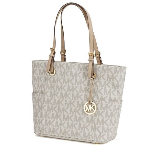 vanilla michael kors handbag and wallet set|Michael Kors vanilla tote.